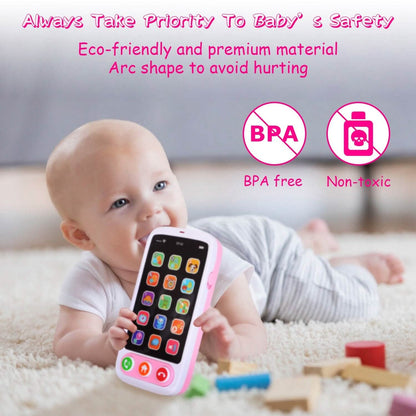 Baby Infant Interactive Educational Phone with Music Light