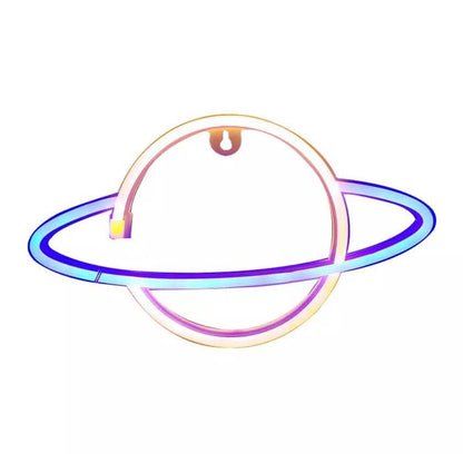 Battery USB LED Neon Light Wall Signs Night Home Decor