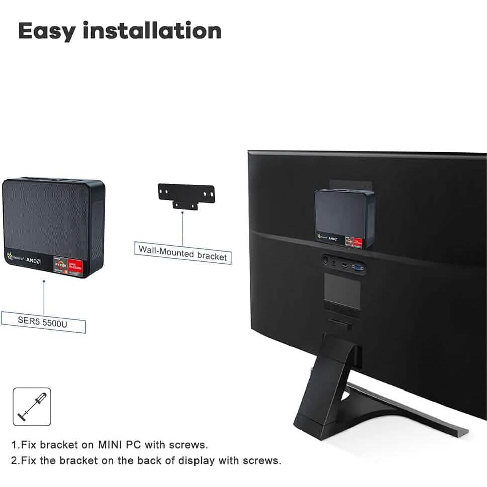 Beelink SER5 Versatile Mini PC, AMD Ryzen 5 5560U(up to 4.0GHz) 6C/12T  (Refurbished)
