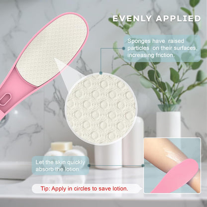 Foldable Lotion Applicator for Back | Portable Sunscreen & Tanning Applicator, Back Scratcher. Easily Apply Moisturizer, Cream & Ointment for Seniors and Women.