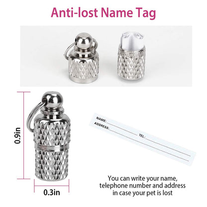 Ca2-Pack: Adjustable Kitten Collar with Bell Name Tag