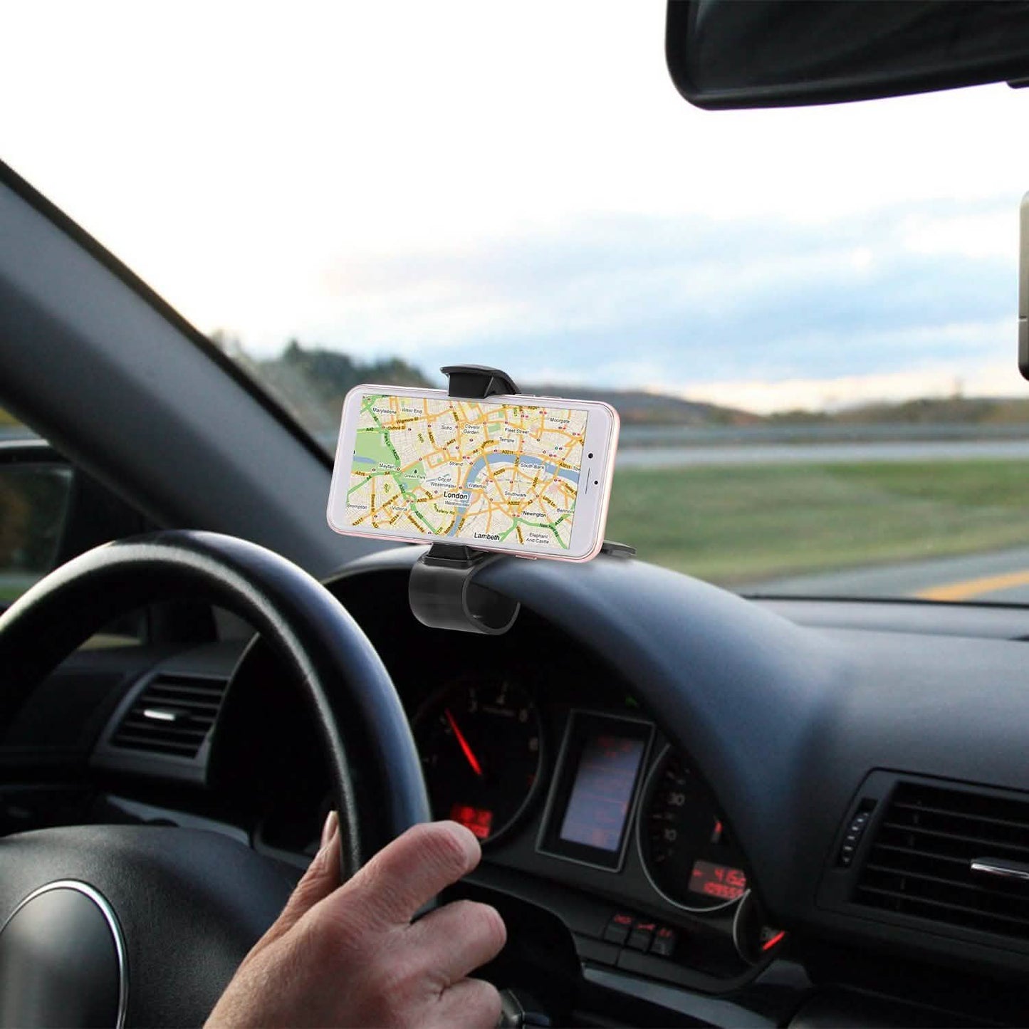 Car Phone Mount Non-Slip Dashboard Phone Holder