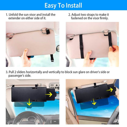 Car Sunshade Sun Visor Extended