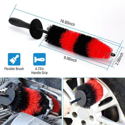 Car Wheel Brush Rims Tire Seat Engine Wash Cleaning Tool