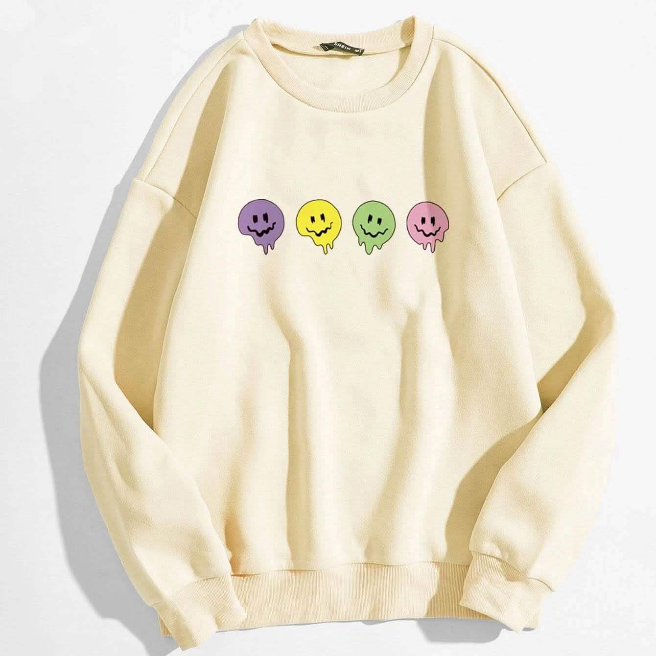 Cartoon Graphic Thermal Lined Sweatshirt