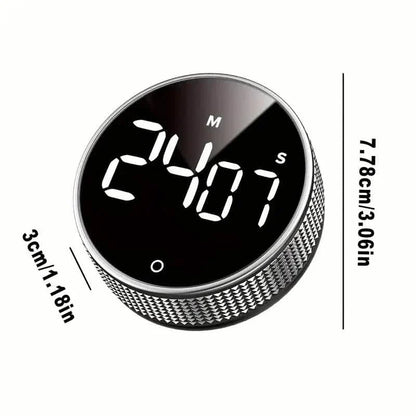 Circular Kitchen Timer - Battery Powered, ABS Material, ≤36V Operating Voltage, 0.01 Accuracy, No Laser Function