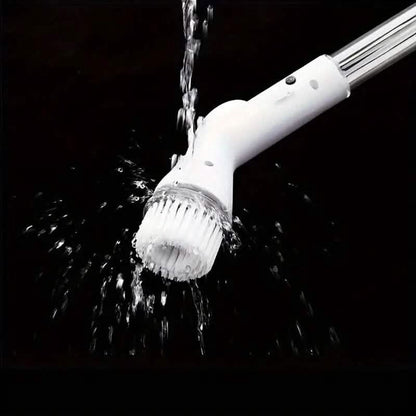 Cordless Electric Spin Scrubber with 6 Brush Heads and Adjustable Long Handle