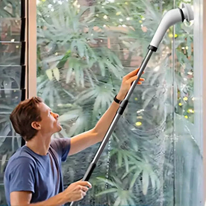 Cordless Power Spinning Cleaner Brush - 8 Replaceable Brush Heads