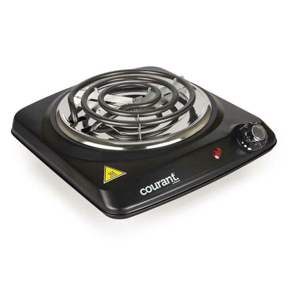 Courant 1000 Watts Electric Single Burner, Black