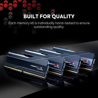Trident Z5 Neo RGB Series DDR5 RAM (AMD EXPO) 256GB (4X64Gb) 6000Mt/S CL36-44-44-96 1.25V Desktop Computer Memory U-DIMM - Matte Black (F5-6000J3644D64GX4-TZ5NR)