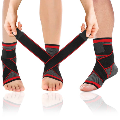 DCF Adjustable Ankle Compression Sleeve for Men and Women