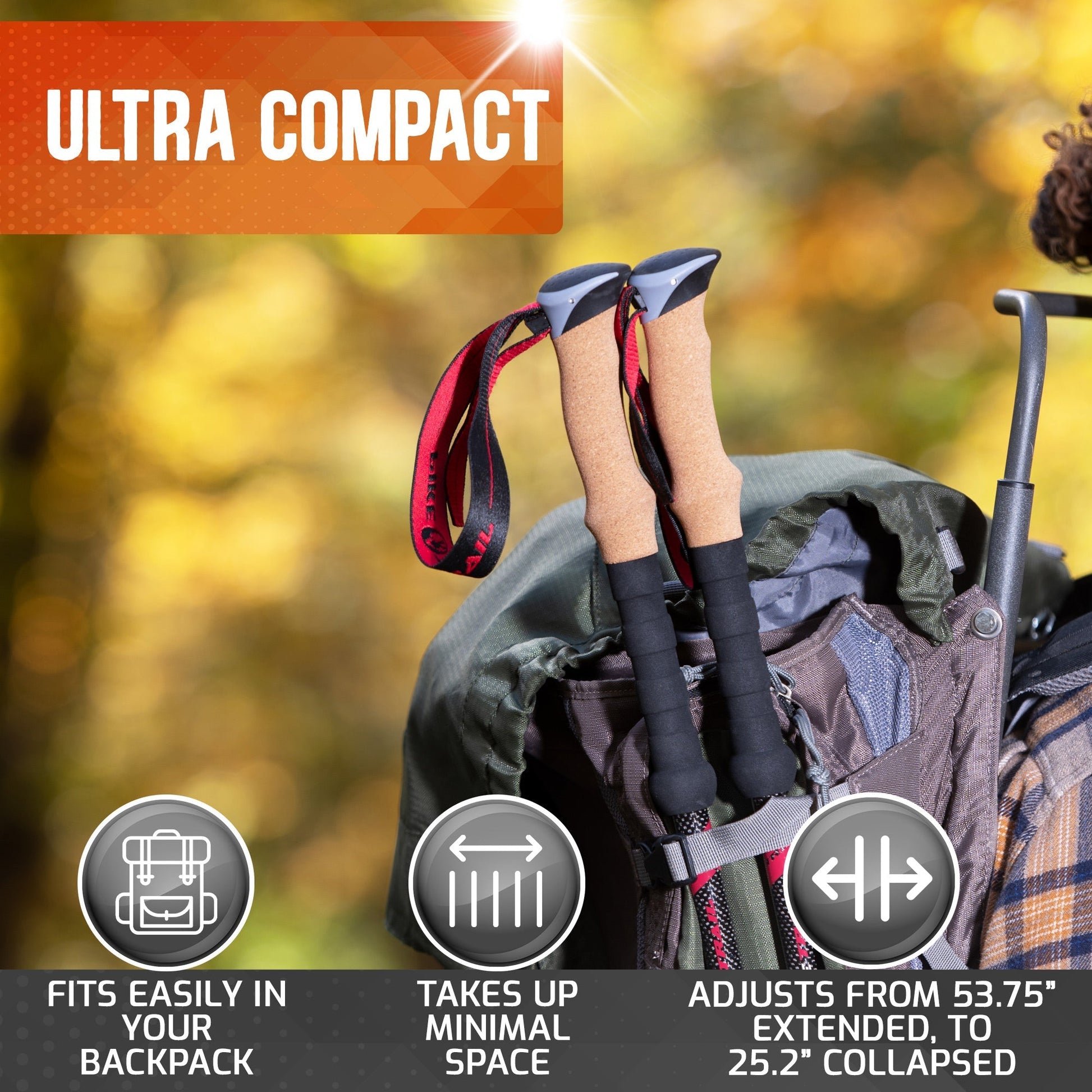 Discover Ultimate Adventure with Lightweight Carbon Fiber Trekking Poles - Lumina Home