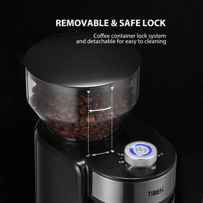 Electric Burr Coffee Grinder with 18 Settings