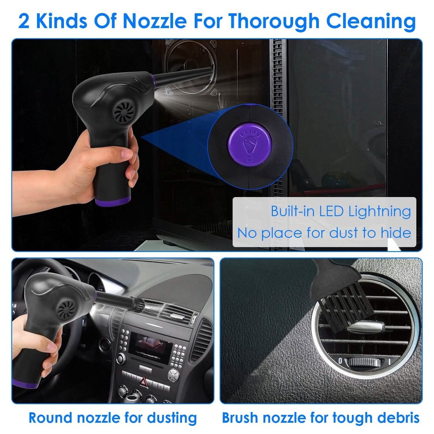 Electric Cordless Air Duster Blower Compressed Air Duster