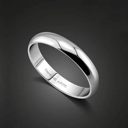 Elegant and Charming S925 Silver Wedding Band Ring