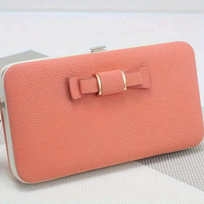 Elegant Bow Decor Phone Wallet