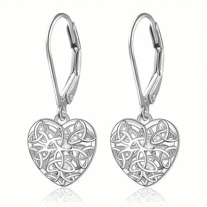 Exquisite Hollow Heart-Shaped Hoop Earrings