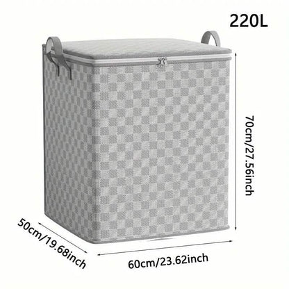 Checkerboard Canvas Portable Storage Box