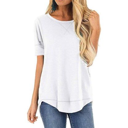 Fall Tops for Women Long Sleeve Side Split Casual Loose Tunic Top