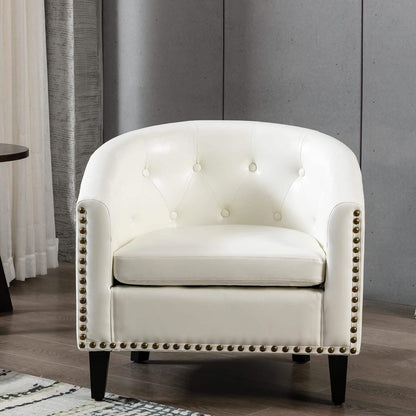 Faux Leather Club Chair Bucket Chair Upholstered Tub Chair
