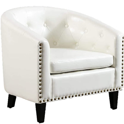 Faux Leather Club Chair Bucket Chair Upholstered Tub Chair