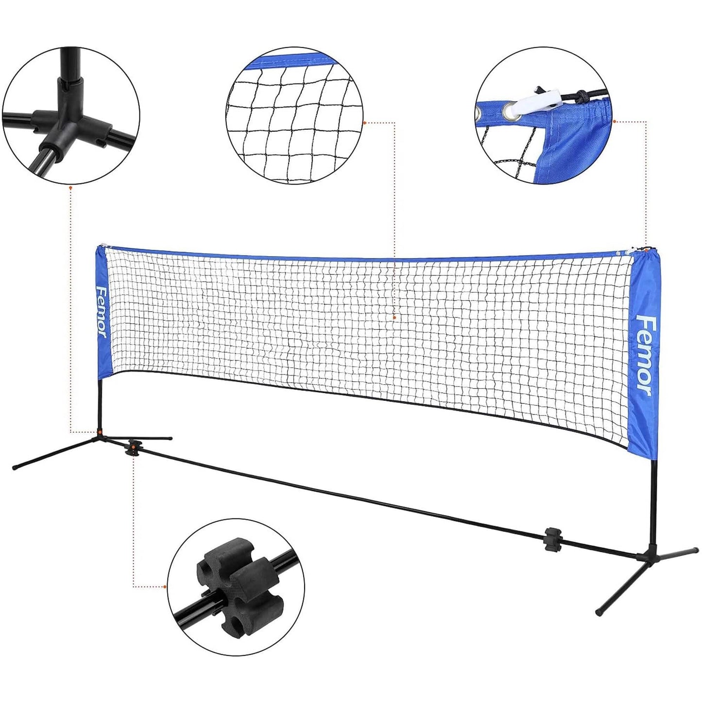 Femor FS051 10ft. Height Adjustable Volleyball Net