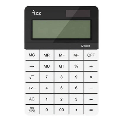 Fizz FZ66806 Calculator Double Power Desk Calculator