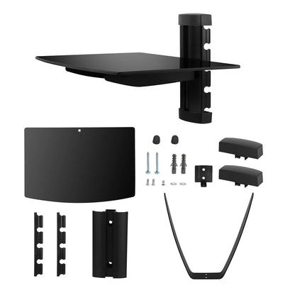Floating Wall Mounted Strengthened Tempered Glass Shelf