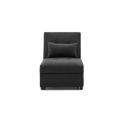 Folding Ottoman Sofa Bed Convertible Upholstered Daybed