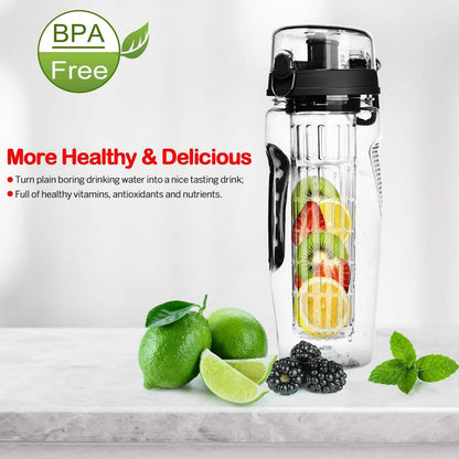 Fruit Infuser Water Bottle 32OZ Juice Shaker