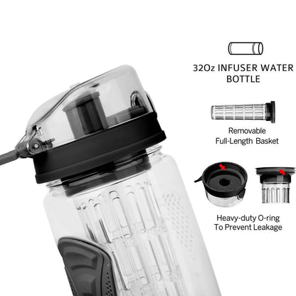 Fruit Infuser Water Bottle 32OZ Juice Shaker