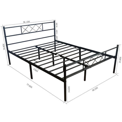 Full Size Bed Frame with Headboard