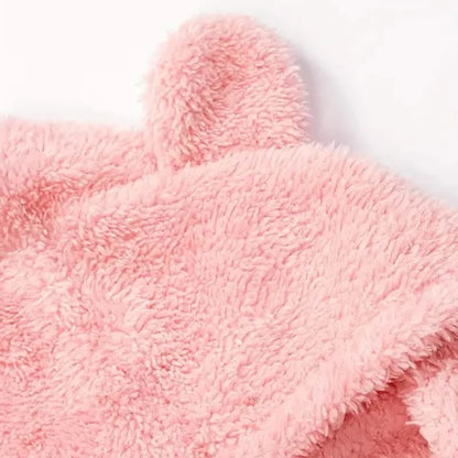 Fuzzy Hooded Pajama Jumpsuit For Music Festival, Long Sleeve Zipper Lingerie & Sleepwear
