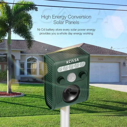 Garden Ultrasonic PIR Sensor Solar Animal Dispeller