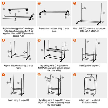 Garment Hanging Rack Clothing Organizer
