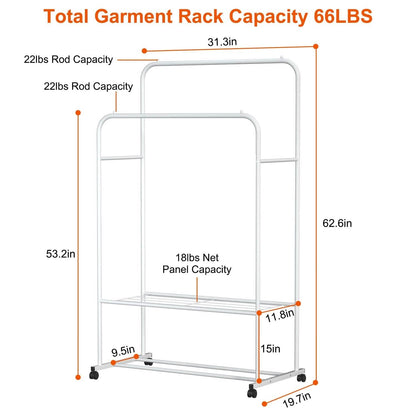 Garment Hanging Rack Clothing Organizer