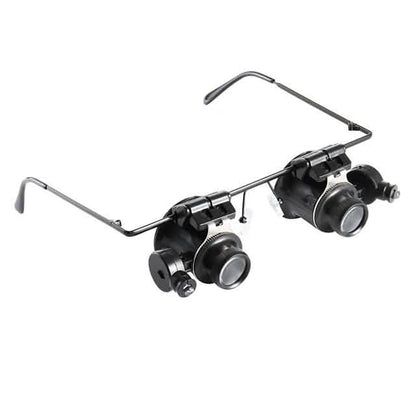 Glasses Type 20X Magnifier With White Led Light