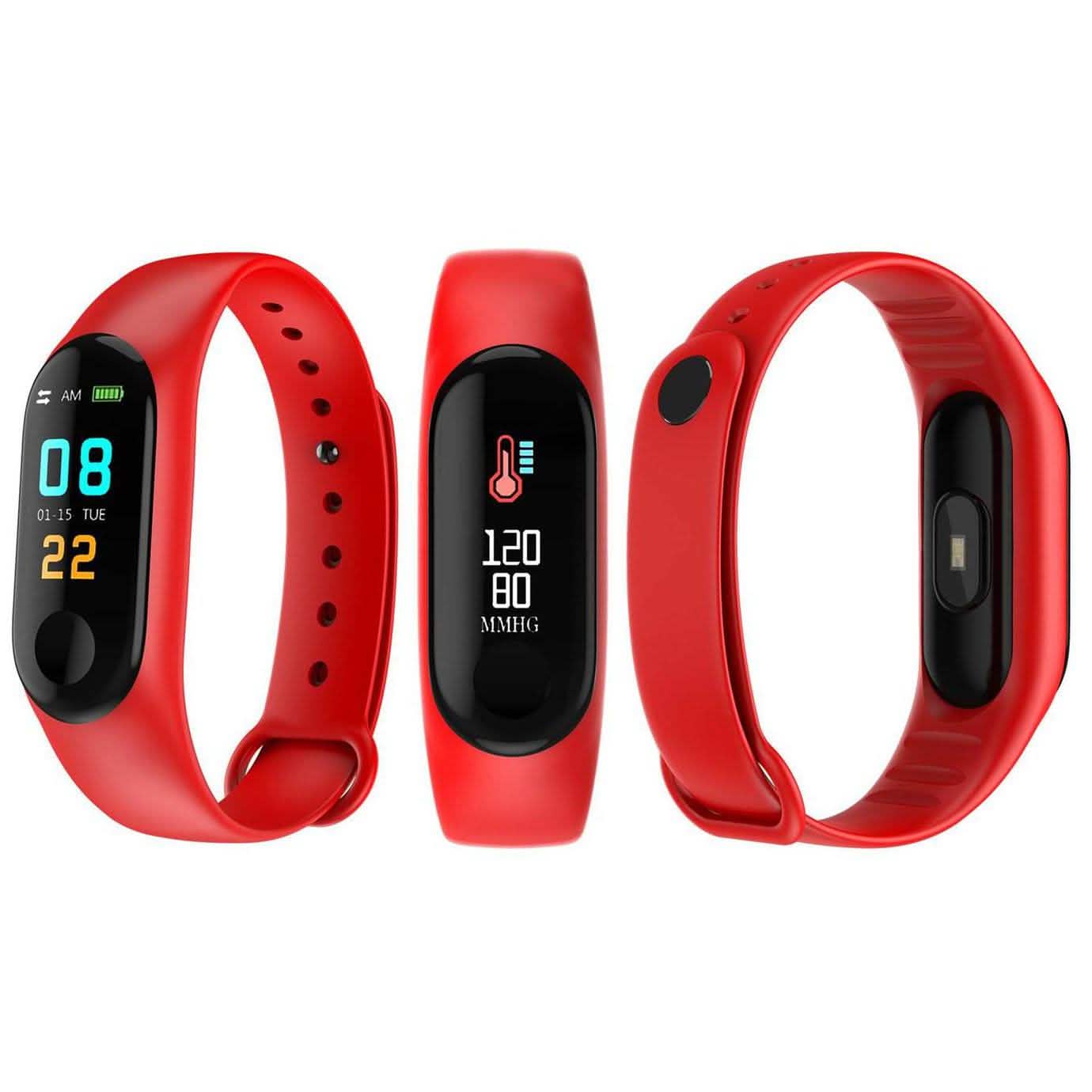 Heart-Rate and Sleep-Monitoring Activity Tracker with Color Display