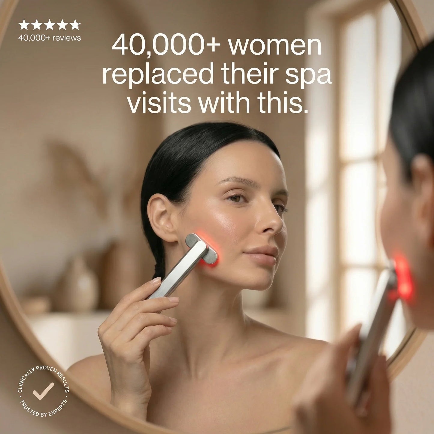 Nicebeam 4-in-1 Red Light Therapy Skincare Wand