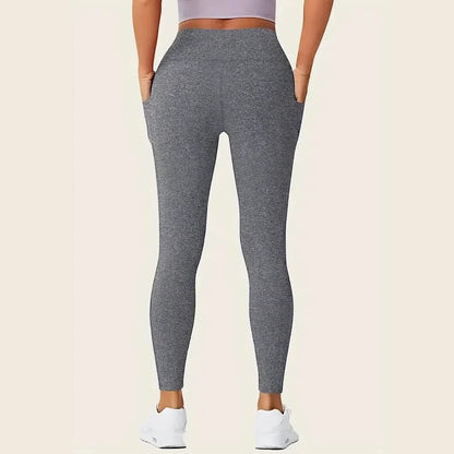 High Rise Butt Lifting Seamless Leggings with Phone Pockets