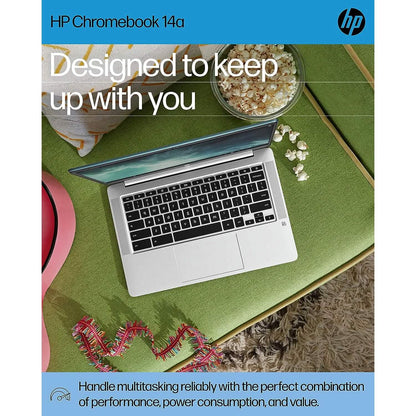 HP 14a-na0220nr, 14" HD Chromebook Intel Celeron N4120, 4GB RAM, 64GB eMMC (Refurbished)