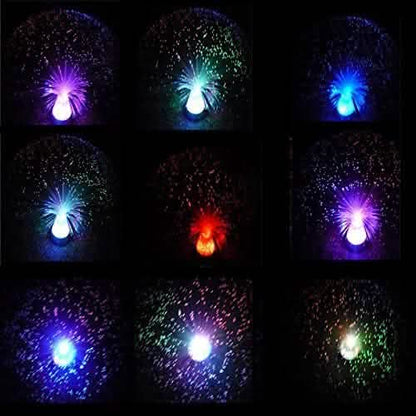 Ice Fiber Optic Light with Color-changing Crystal Base