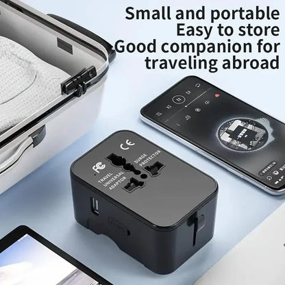 International Portable Worldwide All-in-One Plug Travel Adapter Converter for USA EU UK AUS