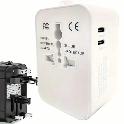 International Portable Worldwide All-in-One Plug Travel Adapter Converter for USA EU UK AUS