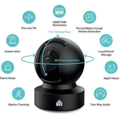 Kasa Smart 2023 New Indoor Pan-Tilt Security Camera  (Refurbished)