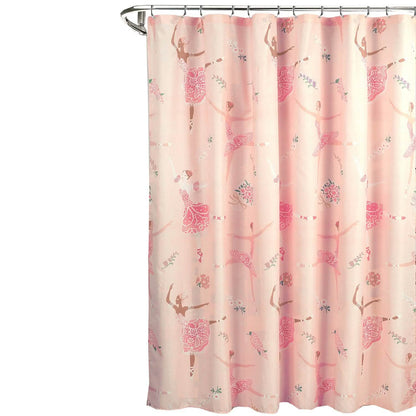 Kidz Mix Dancing Ballerinas Shower Curtain