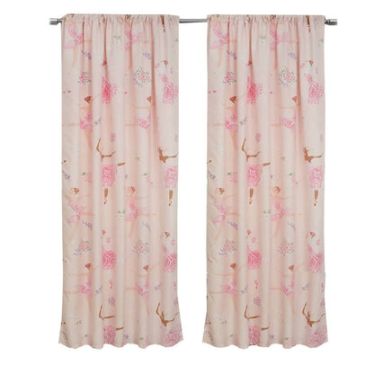 2-Piece Set: Kidz Mix Dancing Ballerinas Window Panel Pair