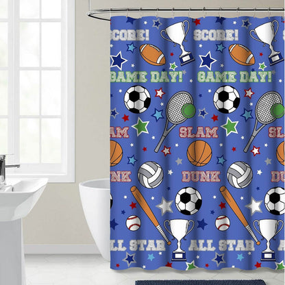 Kidz Mix Game Day Shower Curtain