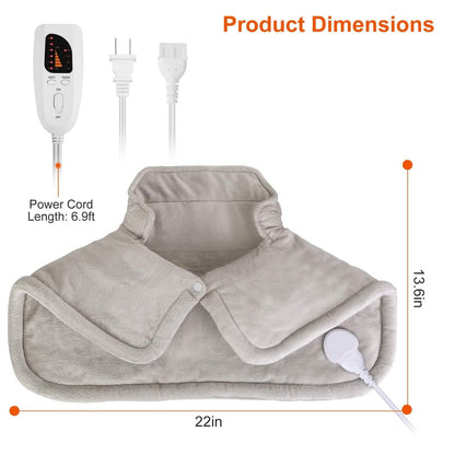 Large Weighted Heating Pad for Neck and Shoulders