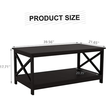 Lecut 39.56” L Concise Style Coffee Table Oxford Console Table